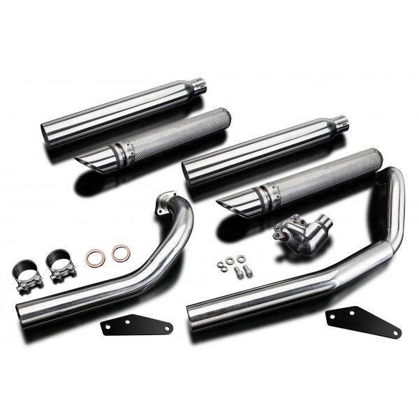 Delkevic volledig systeem Round RVS 550mm - XVS650 DragStar (2004-2016)