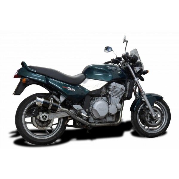 Delkevic slip-on kit Round Carbon 200mm - Trident 750/900 (1991-1993)