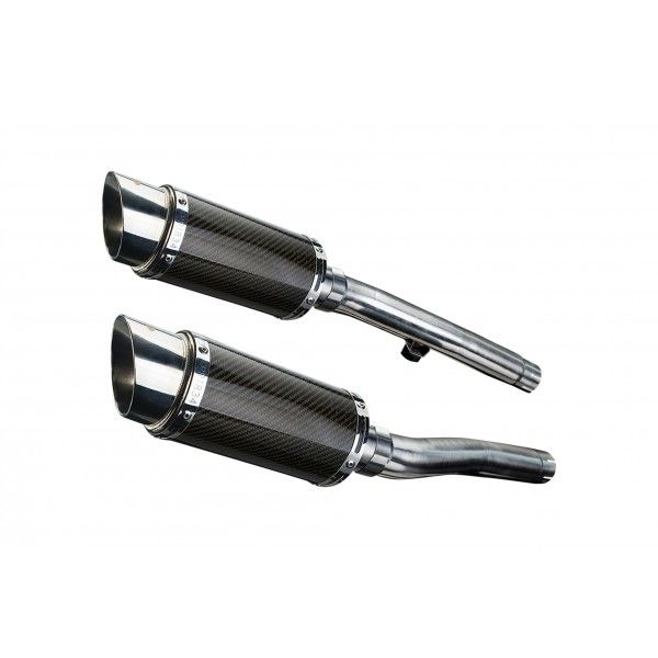 Delkevic slip-on kit Round Carbon 200mm - Trident 750/900 (1991-1993)