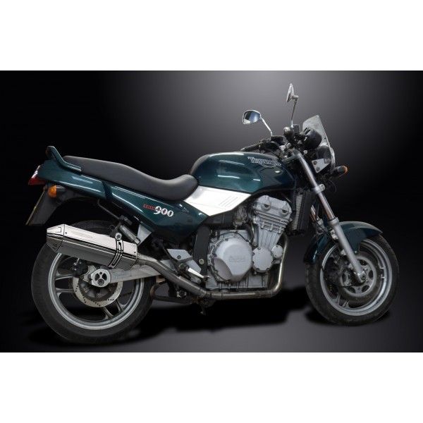 Delkevic slip-on kit Tri-Oval RVS 320mm - Trident 750/900 (1991-1993)