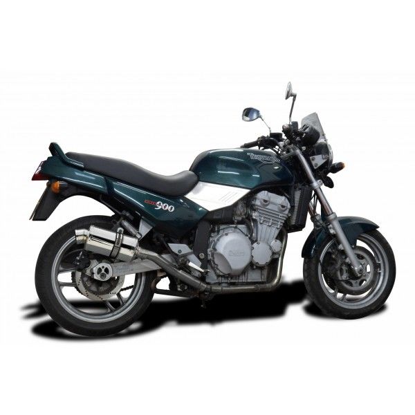 Delkevic slip-on kit Round Carbon 350mm - Trident 750/900 (1991-1993)