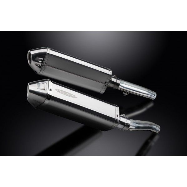 Delkevic slip-on kit Tri-Oval RVS 320mm - Trident 900 (1994-1998)