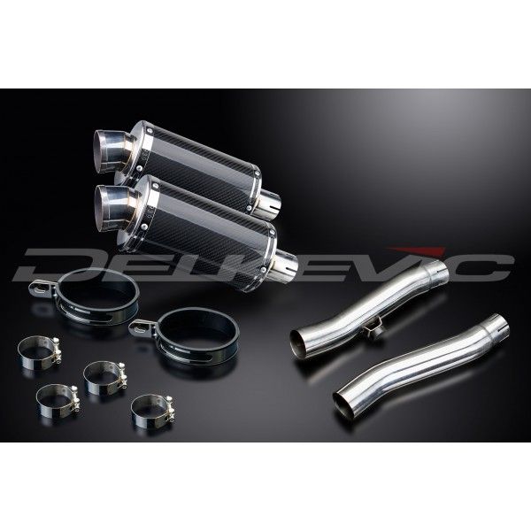 Delkevic slip-on kit Oval Carbon 225mm - Trident Sprint 900 (1994-1997)