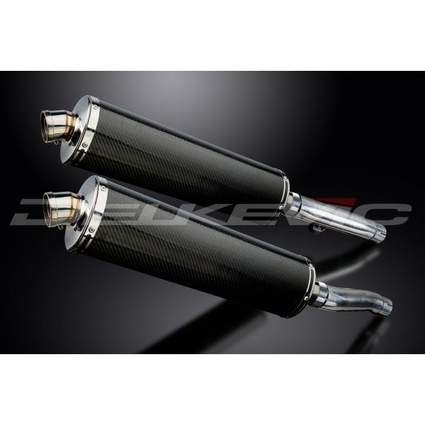 Delkevic slip-on kit Oval Carbon 450mm - Trident Sprint 900 (1994-1997)