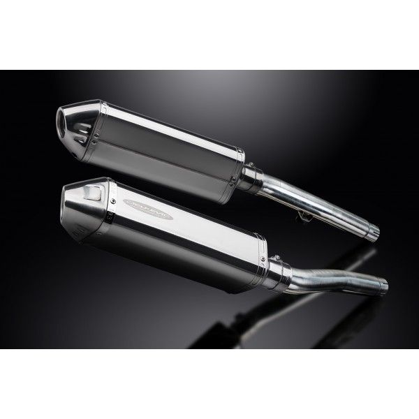 Delkevic slip-on kit Tri-Oval RVS 320mm - Trophy 1200 (1991-1993)