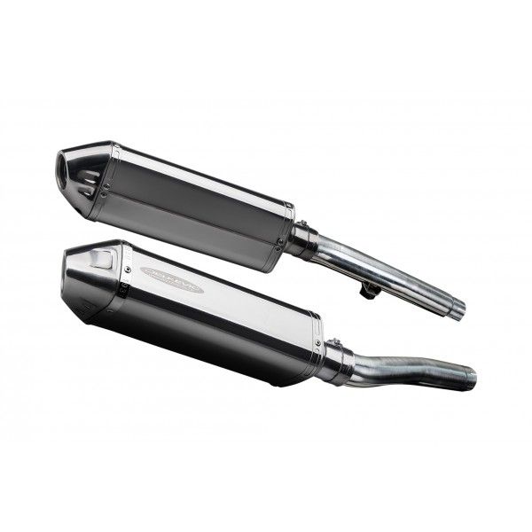 Delkevic slip-on kit Tri-Oval RVS 320mm - Trophy 1200 (1991-1993)