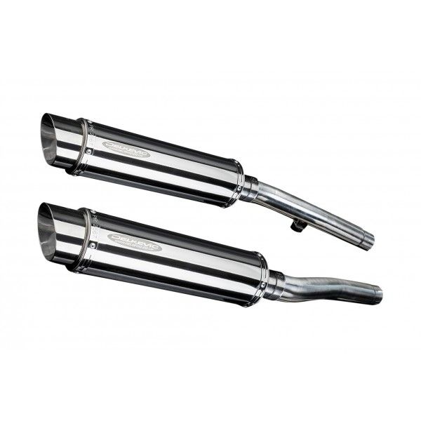 Delkevic slip-on kit Round RVS 350mm - Trophy 1200 (1991-1993)