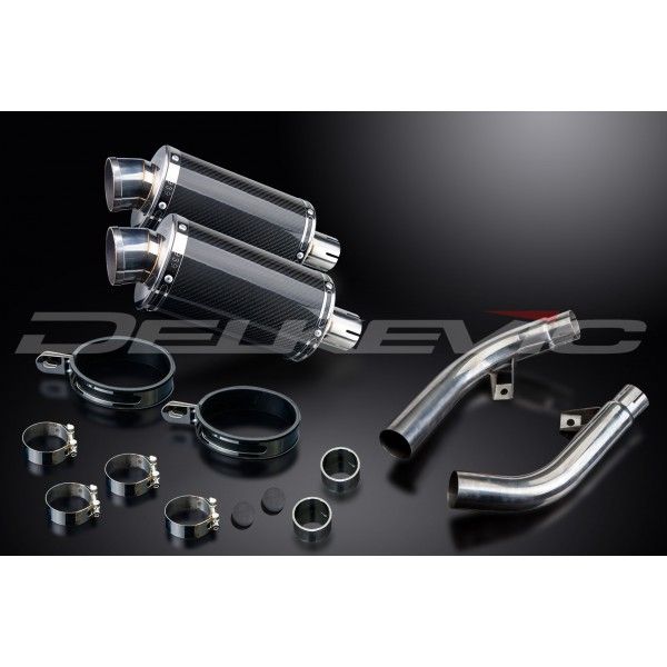 Delkevic slip-on kit Oval Carbon 225mm - CBF1000 (2006-2011)