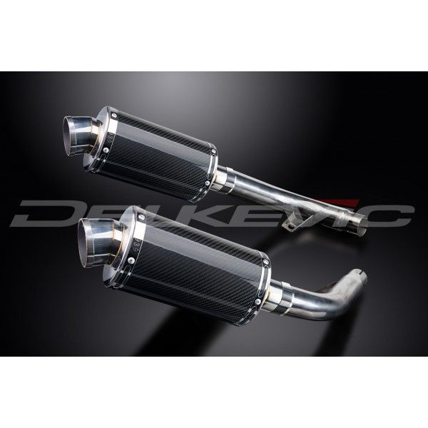 Delkevic slip-on kit Oval Carbon 225mm - CBF1000 (2006-2011)