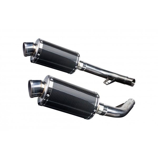 Delkevic slip-on kit Oval Carbon 225mm - CBF1000 (2006-2011)