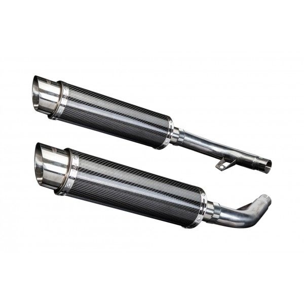 Delkevic slip-on kit Round Carbon 350mm - CBF1000 (2006-2011)