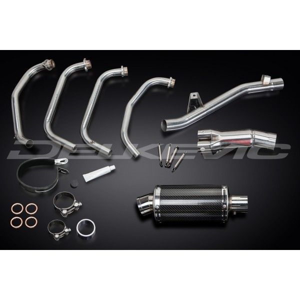 Delkevic volledig systeem Oval Carbon 225mm - GSX750 (1998-2002)