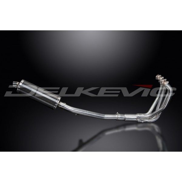 Delkevic volledig systeem Oval Carbon 350mm - GSX750 (1998-2002)