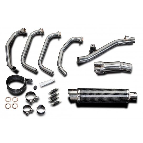 Delkevic volledig systeem Round Carbon 350mm - GSX750 (1998-2002)