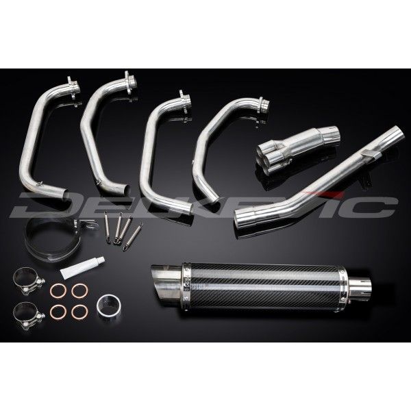 Delkevic volledig systeem Round Carbon 350mm - GSX750F SPORTS (1998-2006)
