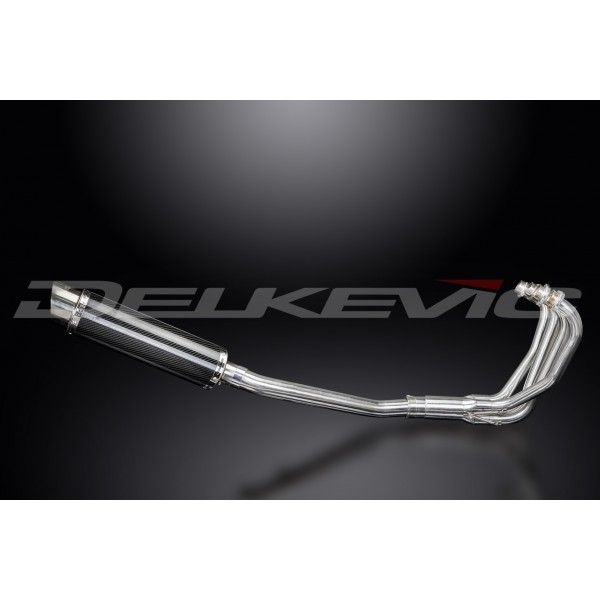 Delkevic volledig systeem Round Carbon 350mm - GSX750F SPORTS (1998-2006)
