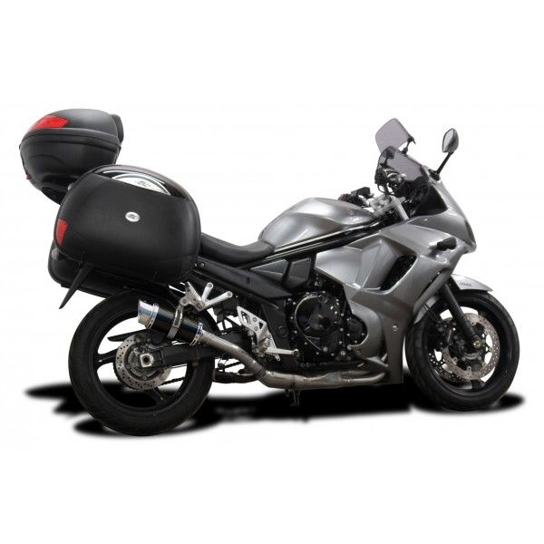 Delkevic volledig systeem Round Carbon 200mm - GSX1250FA (2010-2016)