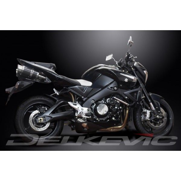 Delkevic slip-on kit Round Carbon 200mm - GSX1300 B KING (2008-2012)