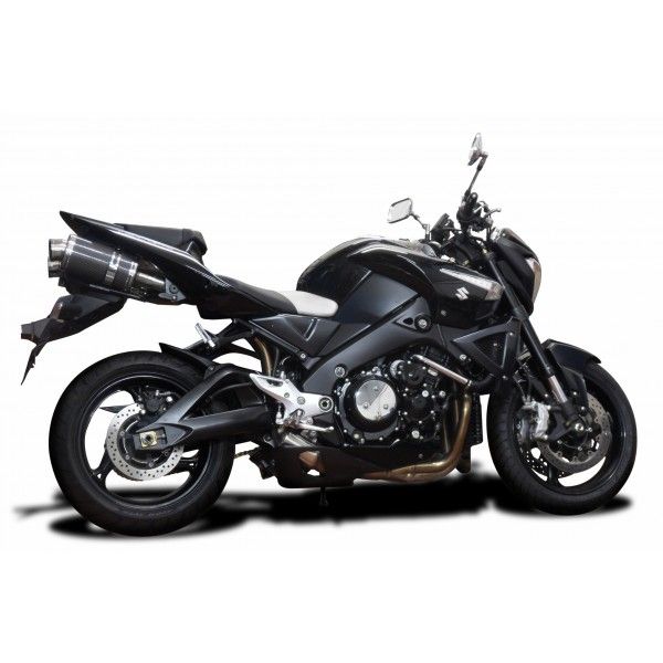 Delkevic slip-on kit Oval Carbon 225mm - GSX1300 B KING (2008-2012)