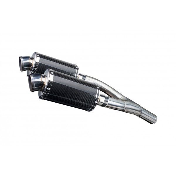 Delkevic slip-on kit Oval Carbon 225mm - GSX1300 B KING (2008-2012)