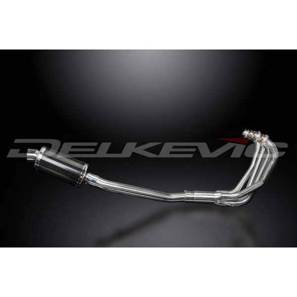 Delkevic volledig systeem Oval Carbon 225mm - GSX600F (1997-2006)