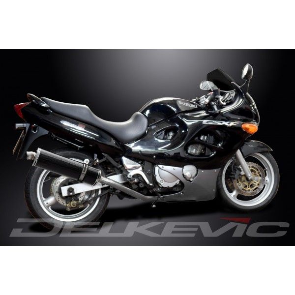 Delkevic volledig systeem Oval Carbon 450mm - GSX600F (1997-2006)