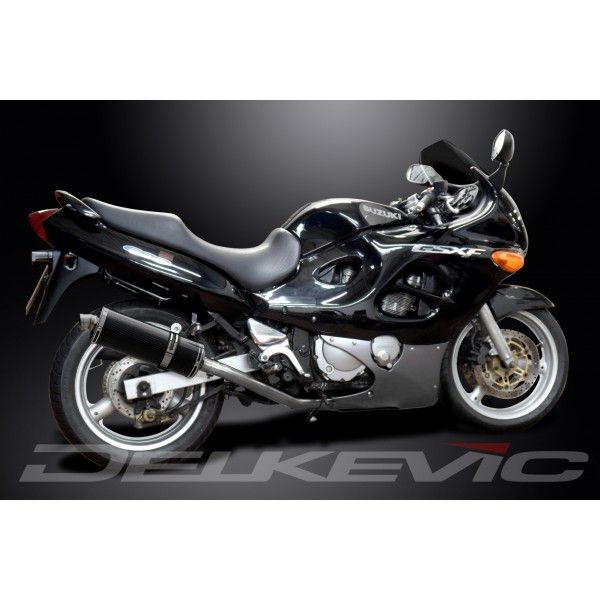 Delkevic volledig systeem Oval Carbon 350mm - GSX600F (1997-2006)