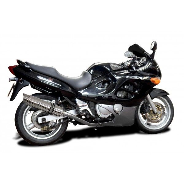 Delkevic volledig systeem Round RVS 350mm - GSX600F (1997-2006)