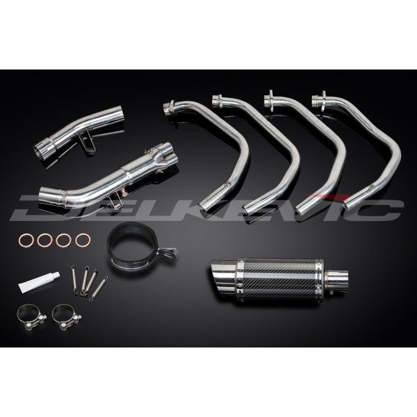 Delkevic volledig systeem Round Carbon 200mm - GSX650F (2007-2016)