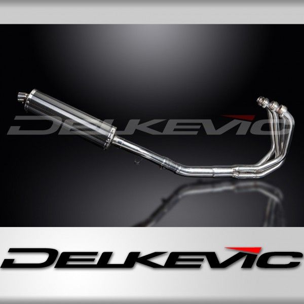 Delkevic volledig systeem Oval Carbon 450mm - GSX650F (2007-2016)