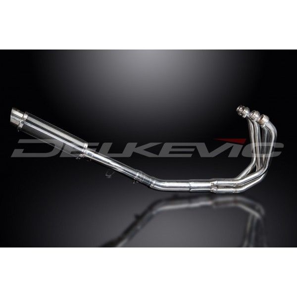 Delkevic volledig systeem Round Carbon 350mm - GSX650F (2007-2016)