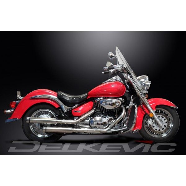 Delkevic volledig systeem Round RVS 410mm - VL800 Intruder Volusia (2001-2016)