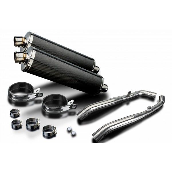 Delkevic slip-on kit Oval Carbon 450mm - XL1000V Varadero (1999-2014)