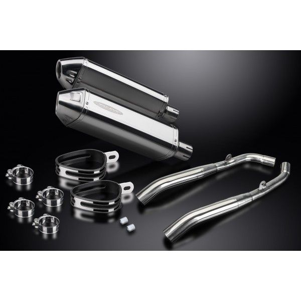 Delkevic slip-on kit Tri-Oval RVS 320mm - XL1000V Varadero (1999-2014)