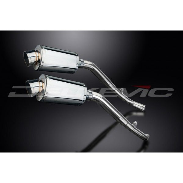 Delkevic slip-on kit Oval RVS 225mm - XL1000V Varadero (1999-2014)