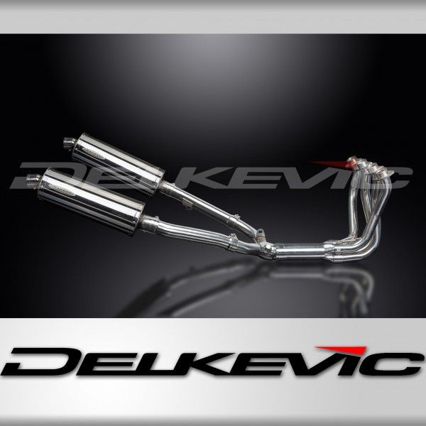 Delkevic volledig systeem Oval RVS 350mm - X11 CB1100SF (1999-2002)