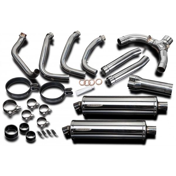 Delkevic volledig systeem Oval RVS 450mm - X11 CB1100SF (1999-2002)