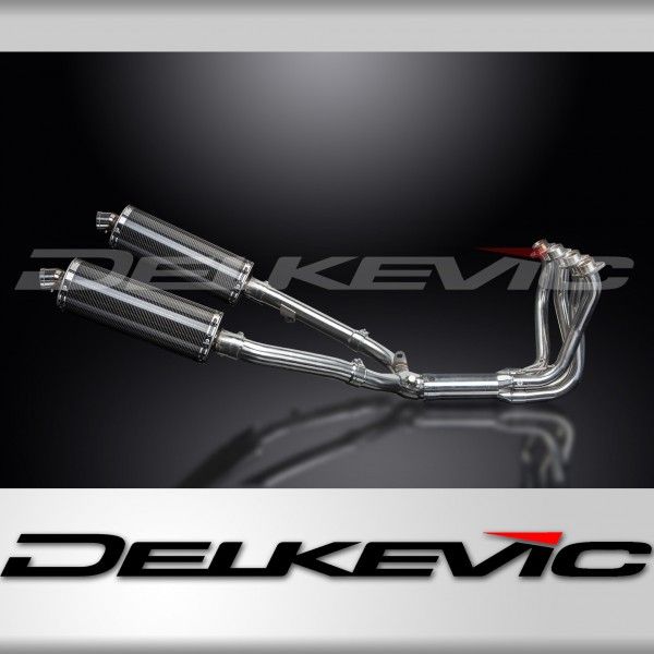 Delkevic volledig systeem Oval Carbon 350mm zonder e-keur - X11 CB1100SF (1999-2002)