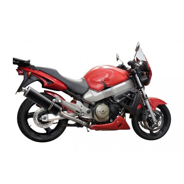 Delkevic volledig systeem Oval Carbon 450mm zonder e-keur - X11 CB1100SF (1999-2002)