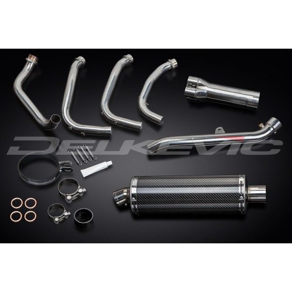 Delkevic volledig systeem Oval Carbon 350mm - X11 CB1100SF (1999-2002)