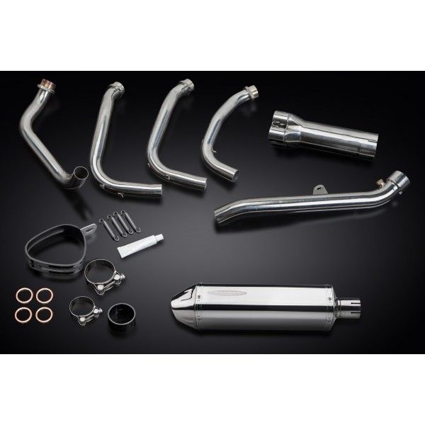 Delkevic volledig systeem Tri-Oval RVS 320mm zonder e-keur - X11 CB1100SF (1999-2002)