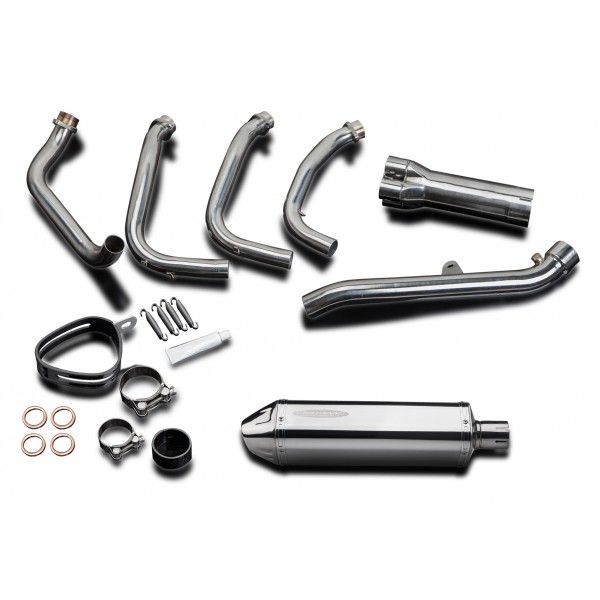 Delkevic volledig systeem Tri-Oval RVS 320mm zonder e-keur - X11 CB1100SF (1999-2002)