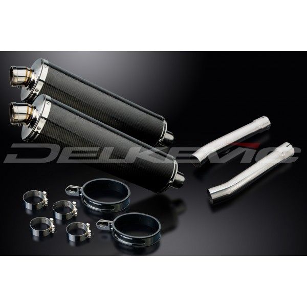 Delkevic slip-on kit Oval Carbon 450mm - X11 CB1100SF (1999-2002)