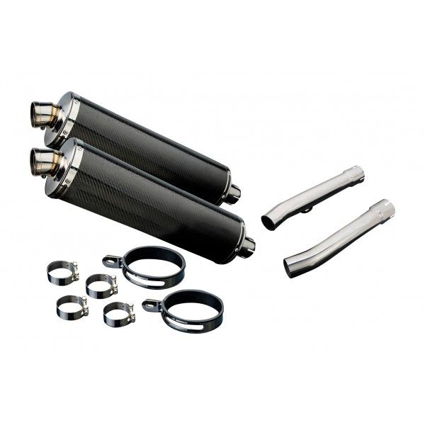 Delkevic slip-on kit Oval Carbon 450mm - X11 CB1100SF (1999-2002)