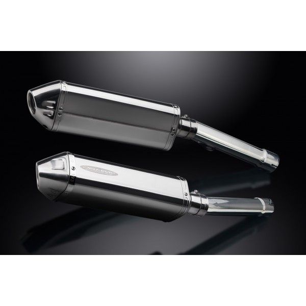 Delkevic slip-on kit Tri-Oval RVS 320mm - X11 CB1100SF (1999-2002)