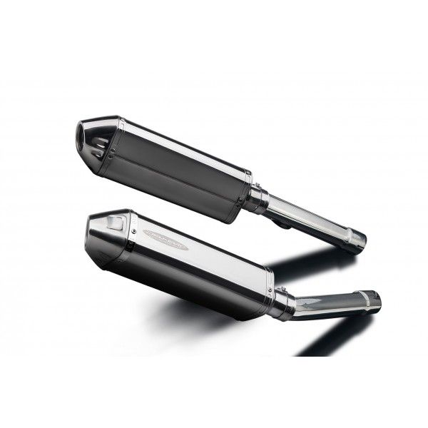 Delkevic slip-on kit Tri-Oval RVS 320mm - X11 CB1100SF (1999-2002)