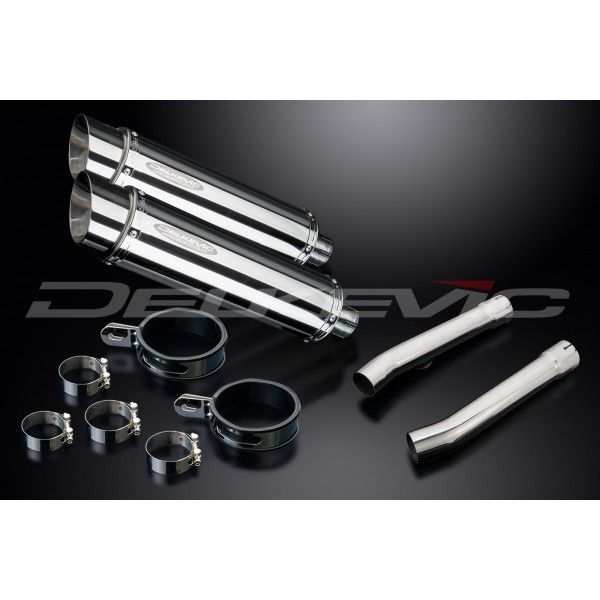 Delkevic slip-on kit Round RVS 350mm - X11 CB1100SF (1999-2002)
