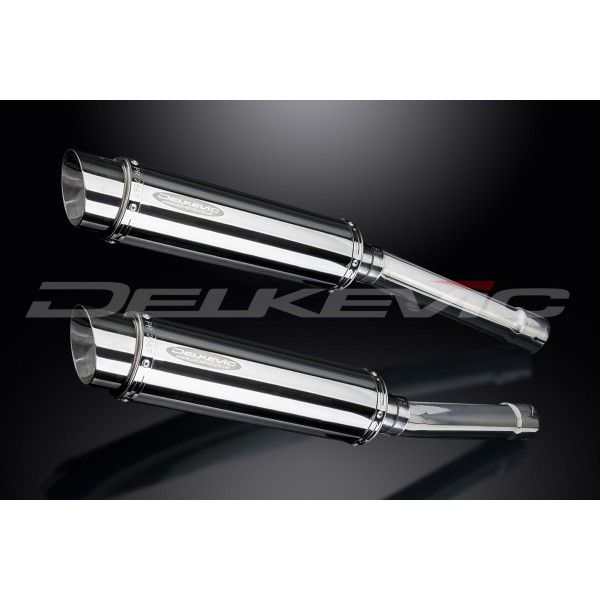 Delkevic slip-on kit Round RVS 350mm - X11 CB1100SF (1999-2002)