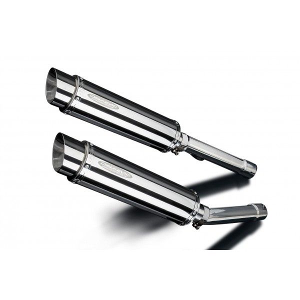 Delkevic slip-on kit Round RVS 350mm - X11 CB1100SF (1999-2002)