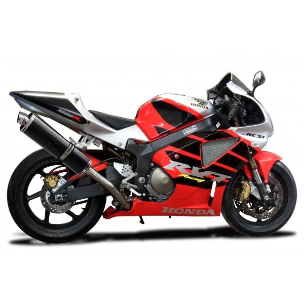 Delkevic slip-on kit Oval Carbon 450mm - VTR1000SP1 (2000-2001)